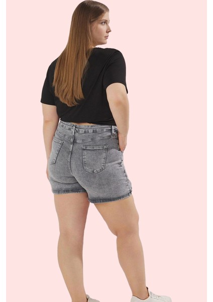 Kadın Büyük Beden Denim Şort Etek; Yüksek Bel Kısa Boy Günlük Stil Yaz Aylarının Vazgeçilmezi modelleri