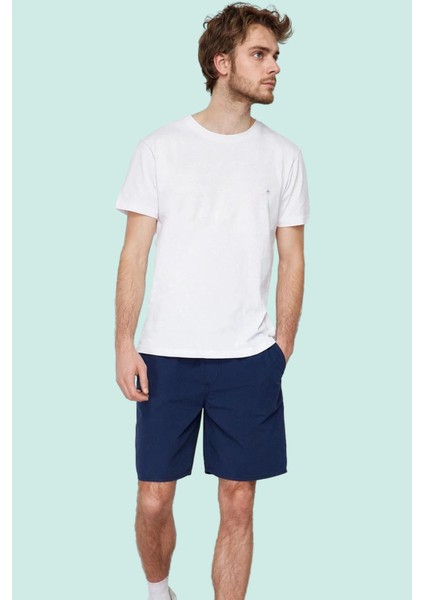 Erkek Dokuma Kumaşlı Şort Bermuda Pamuk Normal Bel Bağcıklı Günlük Kullanım Modern Tasarım fiyatları