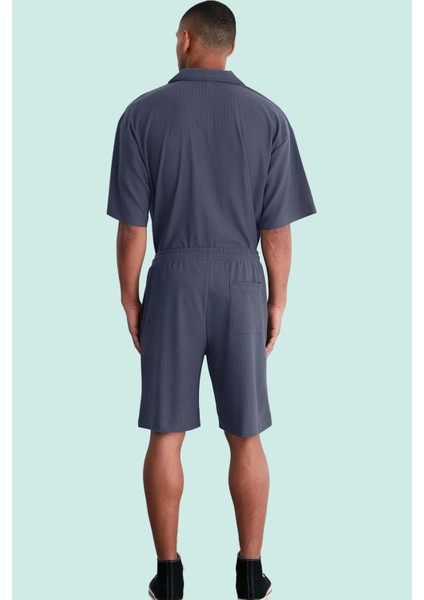Erkek Kısa Boy Normal Bel Geniş Paça Şort Ottoman Dokuma Polyester Elastan Günlük Hafta Sonu fiyatları
