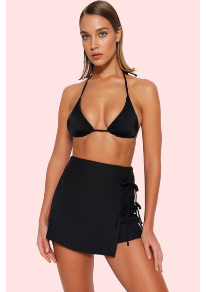 Kadın Plaj Şort Etek Dokuma Boru Paça Yüksek Bel Kemersiz Yazlık Yaz Aylarının Vazgeçilmezi fiyatları