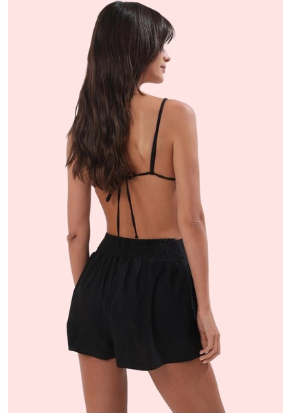 Kadın Yazlık Şort Pamuk Flamlı Dokuma Geniş Paça Plaj Stili Günlük Kullanım Modern Tasarım modelleri