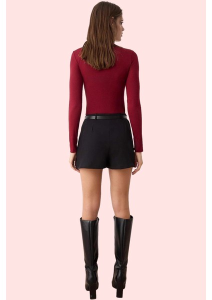 Kadın Yüksek Bel Mini Şort Etek 87% Polyester 13% Elastan Günlük Yaz Aylarının Vazgeçilmezi modelleri