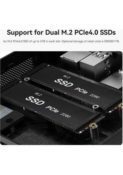 Ser5 Max Amd Ryzen 7 6800U 32GB Ram 500GB Rom Windows 11 Pro Mini Pc