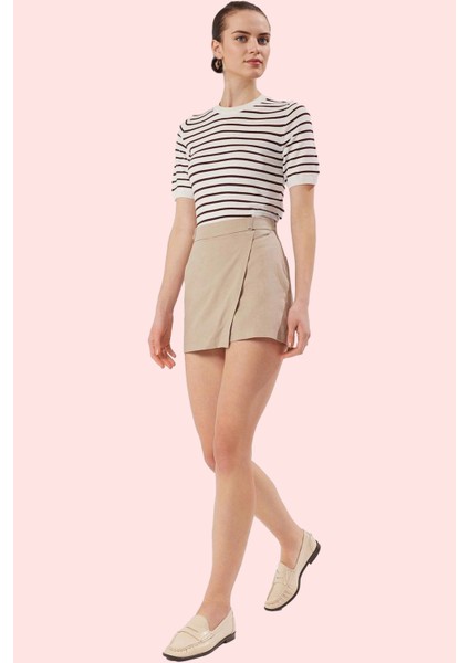 Kadın Kısa Boy Geniş Paça Şort Etek Pamuk Gabardin Dokuma Günlük Şıklık Yaz Aylarının Vazgeçilmezi fiyatları
