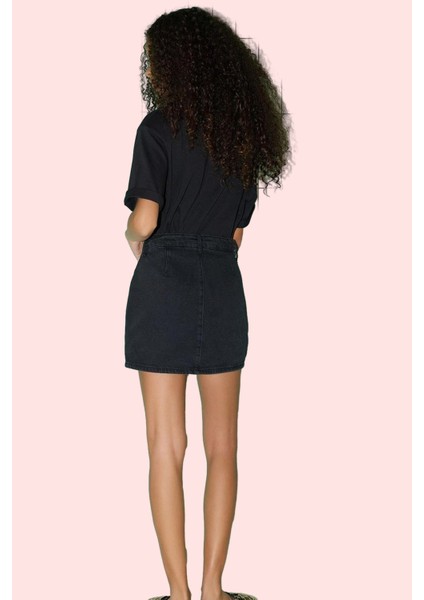 Kadın Denim Şort Etek Yüksek Bel Boru Paça Pamuk Günlük Şıklık Hafta Sonu Kaliteli Malzeme modelleri