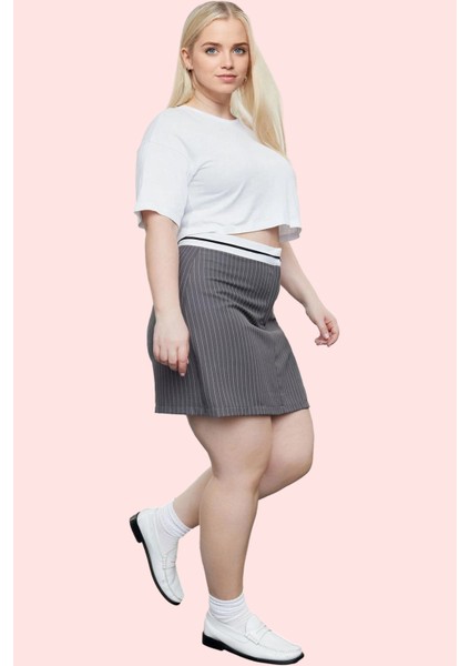 Kadın Şık Mini Şort Etek Dar Paça Polyester Karışımlı Yazlık Günlük Kullanım Modern Tasarım