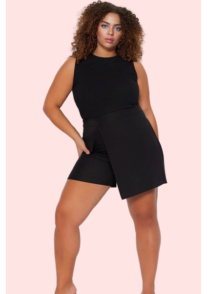 Kadın Düz Desen Şort Etek Polyester Günlük Casual Kombin Hafta Sonu Yaz Aylarının Vazgeçilmezi