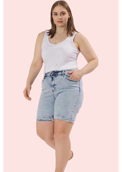 Kadın Denim Şort Yüksek Bel Geniş Paça Rahat Günlük Kombinler Hafta Sonu Dayanıklı Malzeme fiyatları