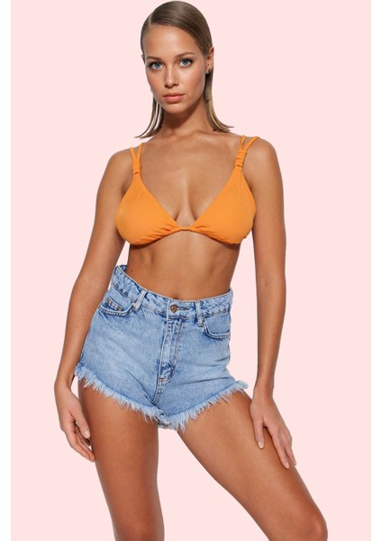 Kadın Denim Şort Pamuk Straight Kalıp Yıkamalı Günlük Kullanım Için Yaz Aylarının Vazgeçilmezi