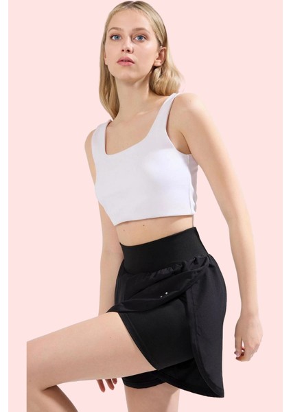Kadın Kısa Spor Şort Normal Bel Loose Kesim Renk Yaz Aylarının Vazgeçilmezi Günlük Kullanım