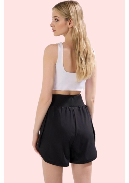 Kadın Kısa Spor Şort Normal Bel Loose Kesim Renk Yaz Aylarının Vazgeçilmezi Günlük Kullanım modelleri