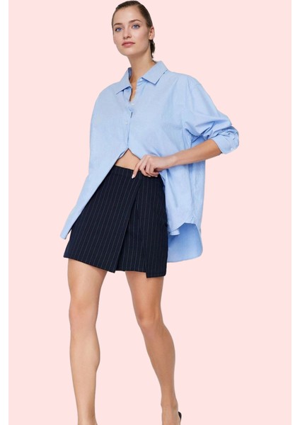 Kadın Örme Düz Şort Etek Yüksek Bel Interlok Kumaş Günlük Kullanım Yaz Aylarının Vazgeçilmezi fiyatları