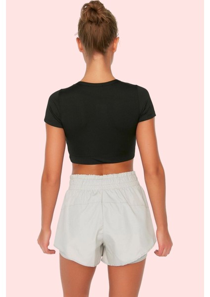 Kadın Kısa Boy Spor Şort Normal Bel Relaxed Paraşüt Kumaş Günlük Kullanım Kaliteli Malzeme modelleri