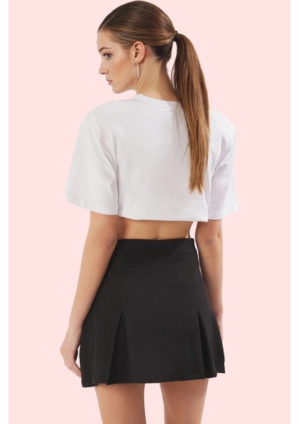 Kadın Düz Desen Normal Bel Kısa Boy Şort Etek Polyester Günlük Kullanım Yaz Aylarının Vazgeçilmezi modelleri