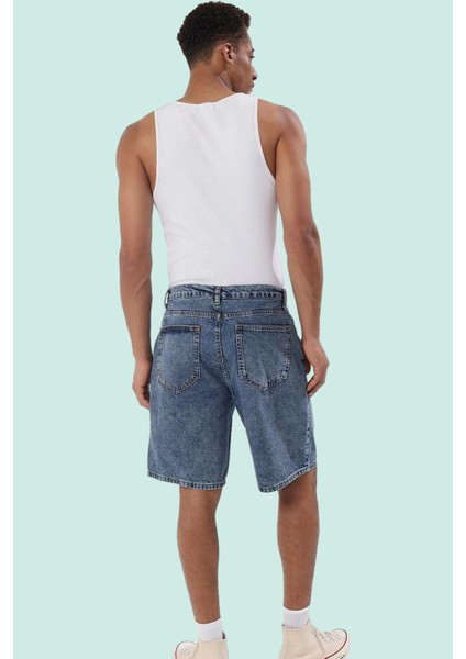 Erkek Pamuk Denim Şort; Rahat Geniş Paça Fermuarlı Yazlık Günlük Kullanım Kaliteli Malzeme modelleri