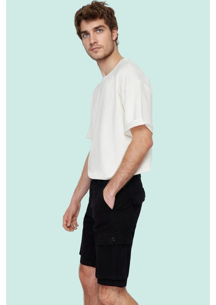 Erkek Kısa Boy Gabardin Şort Cep Detaylı Rahat Kalıp Yazlık Günlük Kullanım Modern Tasarım fiyatları