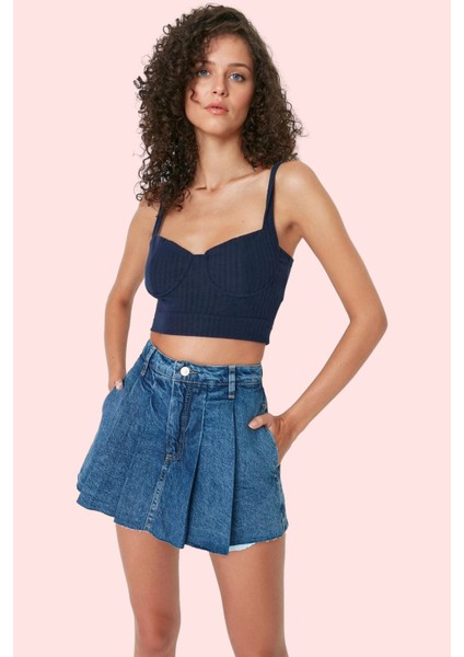 Kadın Denim Şort Etek Kısa Boy Pamuk Günlük Kombinler Için Hafta Sonu Yaz Aylarının Vazgeçilmezi