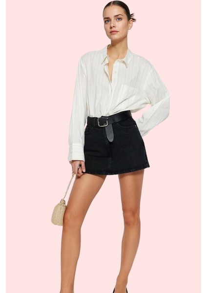 Kadın Mini Denim Şort Etek Pamuk Casual Günlük Kombinler Için Mükemmel Yaz Aylarının Vazgeçilmezi fiyatları