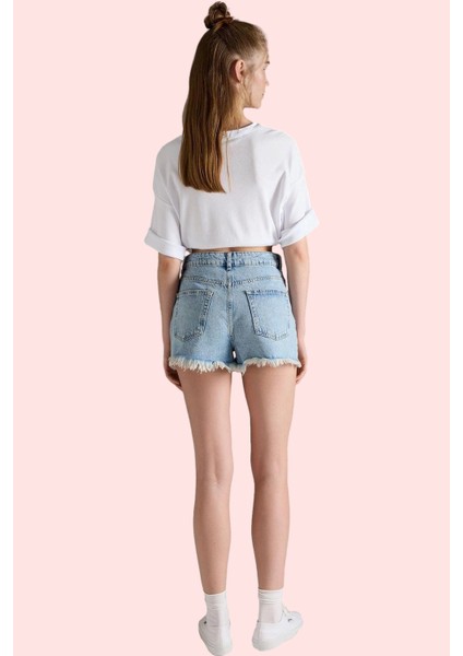 Kadın Şort Etek Model Pamuk Denim Rahat Yaz Günlük Stilin Buluştuğu Yer Vazgeçilmez Tasarım