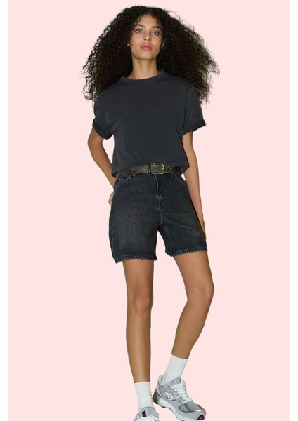 Kadın Pamuk Denim Bermuda Şort Rahat Günlük Yaz Stilleri Modern Tasarım Stilin Buluştuğu Yer fiyatları