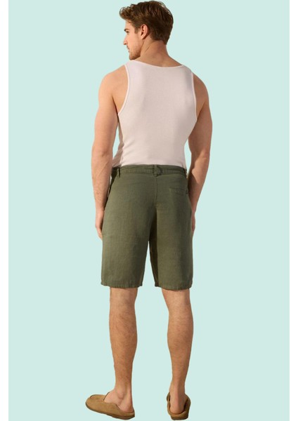 Erkek Renk Keten Şort Casual Tarz Yazlık Kısa Boy Straight Kalıp Yaz Aylarının Vazgeçilmezi modelleri