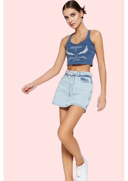 Kadın Mini Denim Şort Etek Pamuk Casual Günlük Kombinler Için Mükemmel Yaz Aylarının Vazgeçilmezi