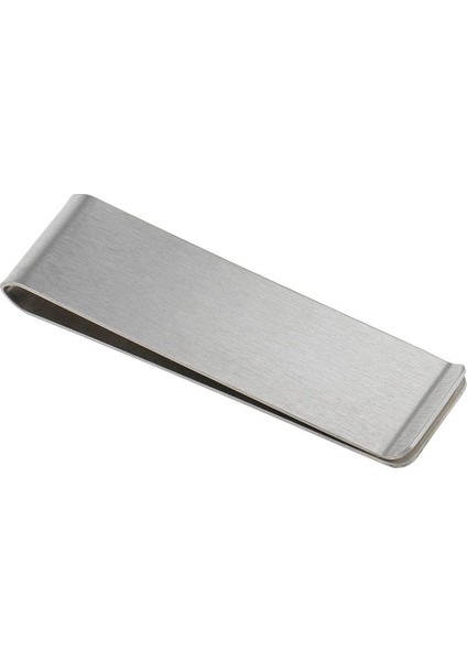 Metal Kağıt Para Tokası Kart Tutucu Klips Cüzdan Ataş Gümüş 70 mm x 20 mm