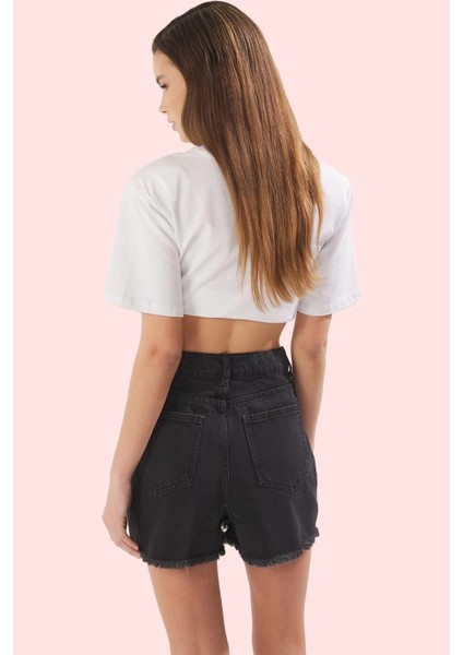 Kadın Care Koleksiyonu Yırtıklı Denim Şort Pamuk Yaz Ayları Için Günlük Kullanım Hafta Sonu modelleri