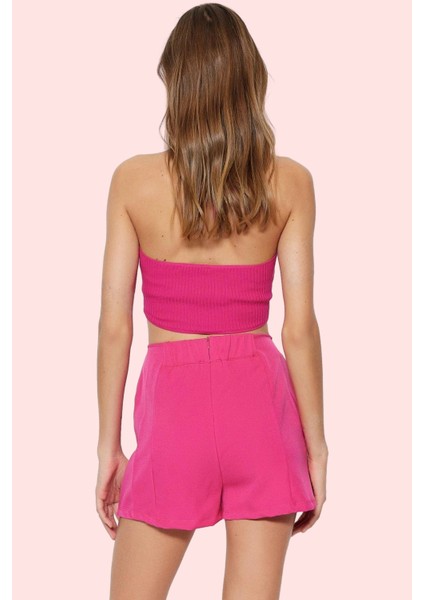 Kadın Finike Dokuma Şort Etek Yüksek Bel Kısa Boy Dar Paça Casual Günlük Stil Modern Tasarım modelleri