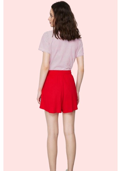 Kadın Örme Şort Yüksek Bel Geniş Paça Bürümcük Dokuma Günlük Kombin Yaz Aylarının Vazgeçilmezi modelleri