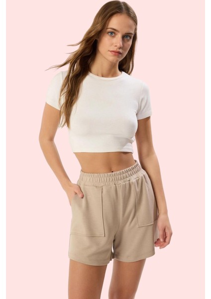 Kadın Yazlık Kısa Şort Casual Günlük Stil Cepli Kaliteli Malzeme Yaz Aylarının Vazgeçilmezi fiyatları