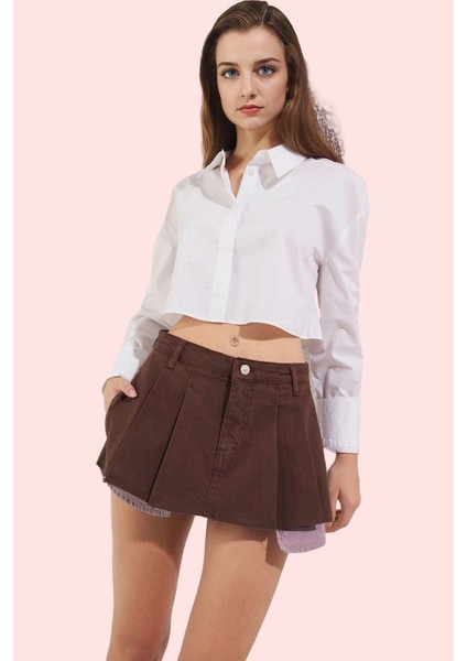 Kadın Denim Şort Etek Pamuklu Günlük Kullanım Için Rahat Hafta Sonu Yaz Aylarının Vazgeçilmezi fiyatları