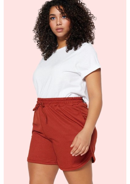 Kadın Yüksek Bel Pamuklu Şort Rahat Kesim Günlük Kombinler Hafta Sonu Yaz Aylarının Vazgeçilmezi