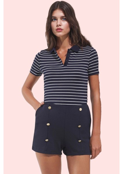 Kadın Yüksek Bel Boru Paça Bermuda Şort Günlük Kombinler Için Rahat ve Şık Kaliteli Malzeme fiyatları