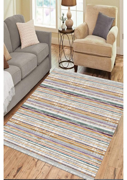 Kaymaz Tabanlı Halı Makinede Yıkanabilir Kilim Desenli Dot Tabanlı Oturma Odası Halısı 5019A fiyatları