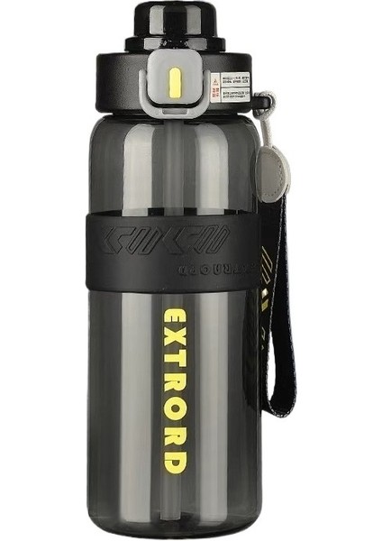 Spor Su Bardağı Plastik Su Bardağı Büyük Kapasiteli Pipetli Bardak Öğrenci Su Isıtıcısı (Yurt Dışından)