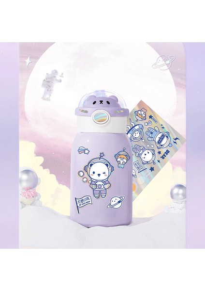 Çocuk Termos Saksı Saman Dak Su Dağı Ilkokul Öğrencisi Spor Dışarı Taşınabilir Kız Çocuk Sevimli Su Şişesi (Yurt Dışından)