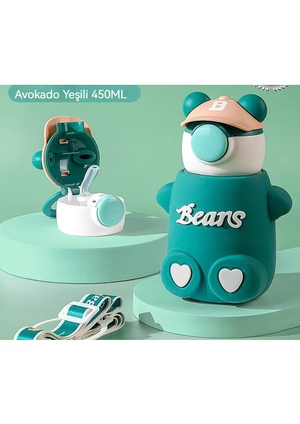 Termos Dak Çocuklar 316 Yüksek Yüz Değerli Pipet Su Şişesi Kızlar (Yurt Dışından)