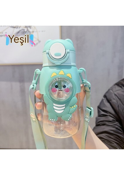 Karikatür Pipet Plastik Dak Ilkokul Öğrencisi Taşınabilir Çocuk Dağı Yaz Yüksek Yüz Değeri Büyük Kapasiteli Su Dağı (Yurt Dışından)