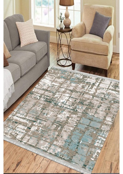 Baskılı Dijital Halı Kaymaz Tabanlı Kilim Makinede Yıkanabilir Dot Tabanlı Salon Halısı 5139A modelleri