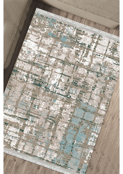 Baskılı Dijital Halı Kaymaz Tabanlı Kilim Makinede Yıkanabilir Dot Tabanlı Salon Halısı 5139A fırsatları