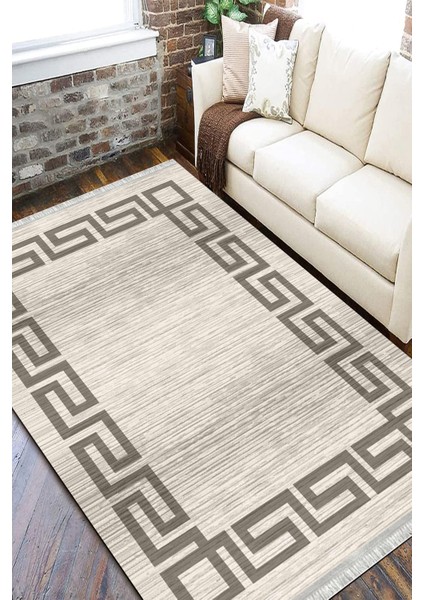 Modern Çizgili Halı Kaymaz Tabanlı Kilim Makinede Yıkanabilir Dot Tabanlı Salon Halısı 5180A fiyatları