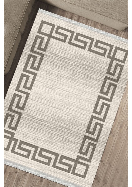 Modern Çizgili Halı Kaymaz Tabanlı Kilim Makinede Yıkanabilir Dot Tabanlı Salon Halısı 5180A fırsatları