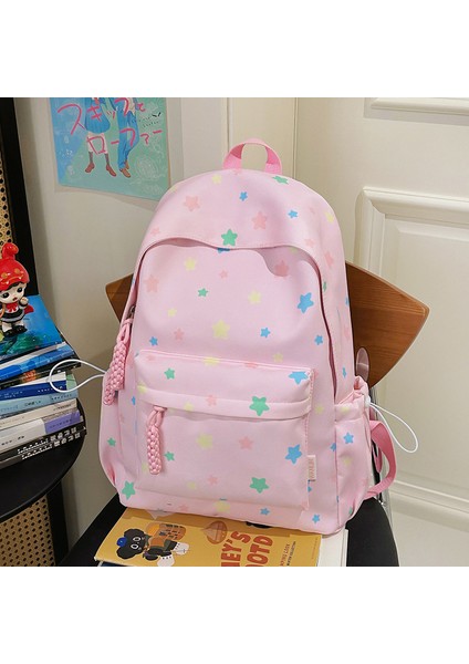 Yeni Okul Çantası Öğrenciler Çocuk Erkek Kız Omuz Çantası Büyük Kapasiteli Karikatür Okul Çantası (Yurt Dışından)