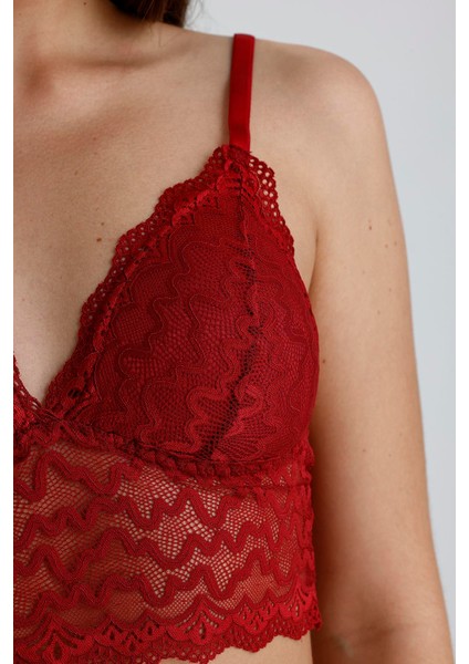 Dantelli Bralet Sütyen Takım | Bordo 809 fırsatları
