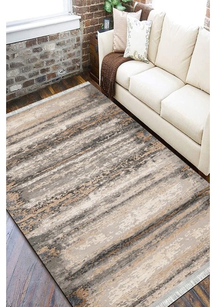 Kahverengi Kilim Makinede Yıkanabilir Halı Kaymaz Taban Kilim Dot Tabanlı Salon Halısı 5227A fiyatları