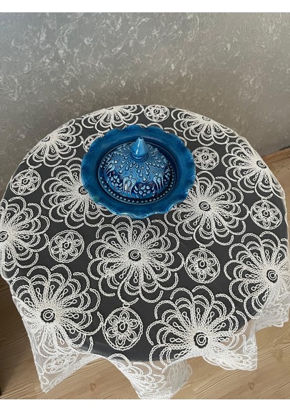Fiskos Masa Örtüsü Tül Güpürlü Çeyizlik fiyatları