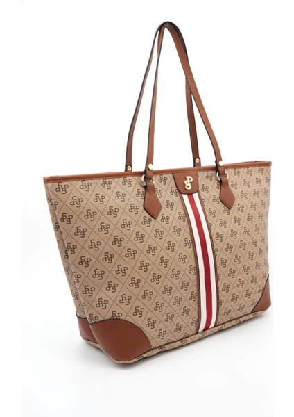 Kadın Omuz Çantası 1169-46026 Sılver Polo Bayan Çantası C178 Koyu Bej-Mat Taba fiyatları