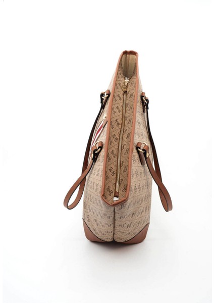 Kadın Omuz Çantası 1169-46026 Sılver Polo Bayan Çantası C178 Koyu Bej-Mat Taba indirimleri