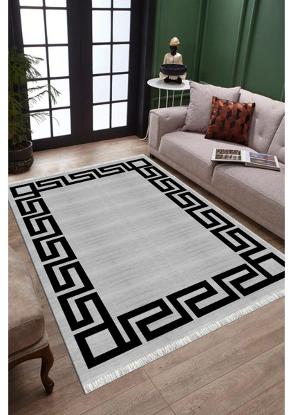 Modern Çizgili Halı Kaymaz Tabanlı Kilim Makinede Yıkanabilir Dot Tabanlı Salon Halısı 5180C fiyatları